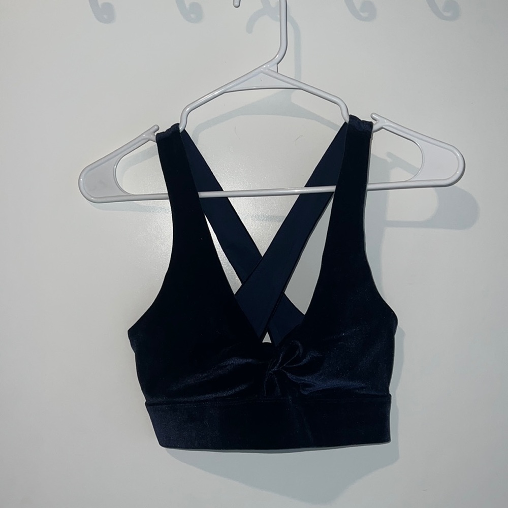 Fabletics Velvet Jogger and Bralette Set